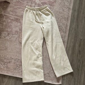 Zara Cream Wide Leg Pants